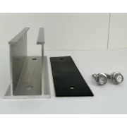 Minicarril 120 mm, altura 50 mm con tira protectora de goma y 2 tornillos autoperforantes 6,3*25