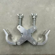 Anillas dobles de aluminio para andamios.
