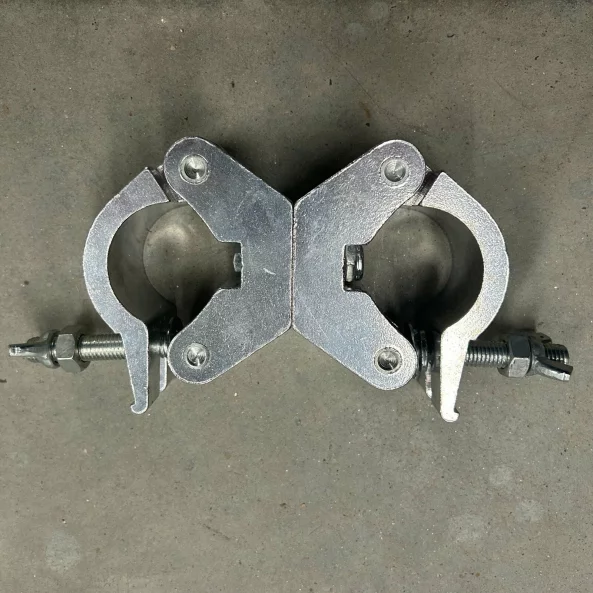 Anillas dobles de aluminio para andamios.