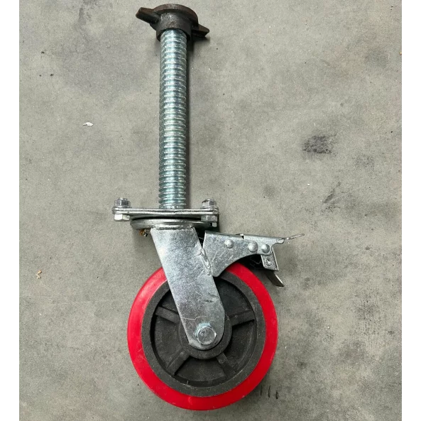 Стоманено колело за скеле със спирачка 6 инча (145MM)