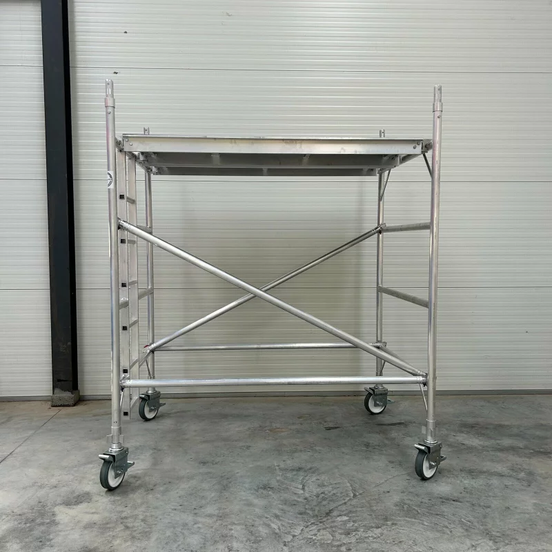 Schela mobila dubla din aluminiu 2*1.35 m