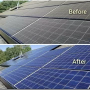 Doble cepillo para limpieza de paneles fotovoltaicos, motor brushless y mango telescópico hasta 7,5 m + Batería de Litio
