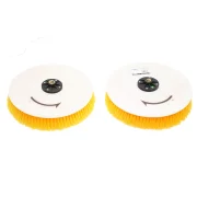 Doble cepillo para limpieza de paneles fotovoltaicos, motor brushless y mango telescópico hasta 7,5 m + Batería de Litio