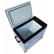 Pachet frigider auto cu compresor smart cooler 50l , 12/24/220v, cu display LCD si bluetooth, transformator 220V inclus, taxa verde inclusa+Husa de protectie termoizolanta