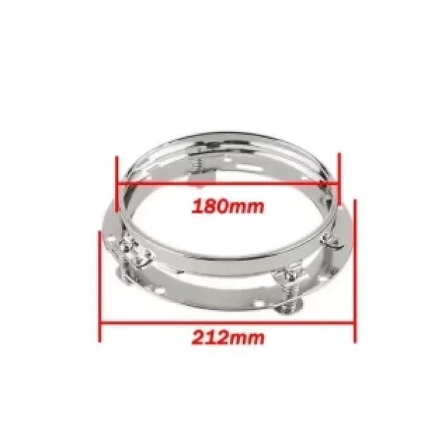 Adaptor pentru faruri cu led de la 9 la 7 inch chrome