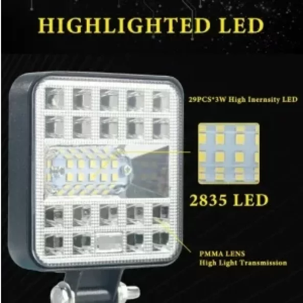 LED projektor P.TIP 32-OFF ROAD: 4&amp;quot;/87W /12V-24V/IP 67 Vízálló