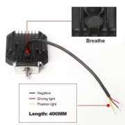 LED projektor P.TIP 39-OFF ROAD: 4&amp;quot;/28W /12V-24V/3000 LM/ IP 67 Vízálló