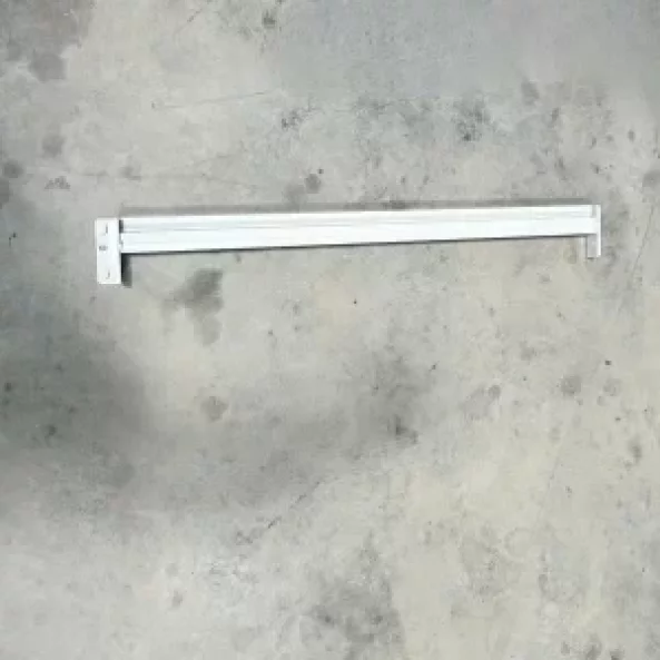 Traversa orizontala albă pentru raft profesional 1m  200kg/nivel 0,6 mm grosime