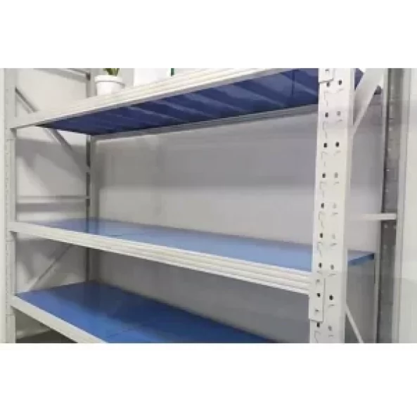Travesaño horizontal blanco para estantería profesional 200kg/nivel 0,6 mm de espesor