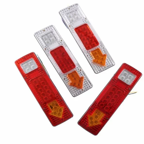 Luz de freno trasera P.TYP 40-OFF ROAD: 12V-24V luz blanca Resistente al agua
