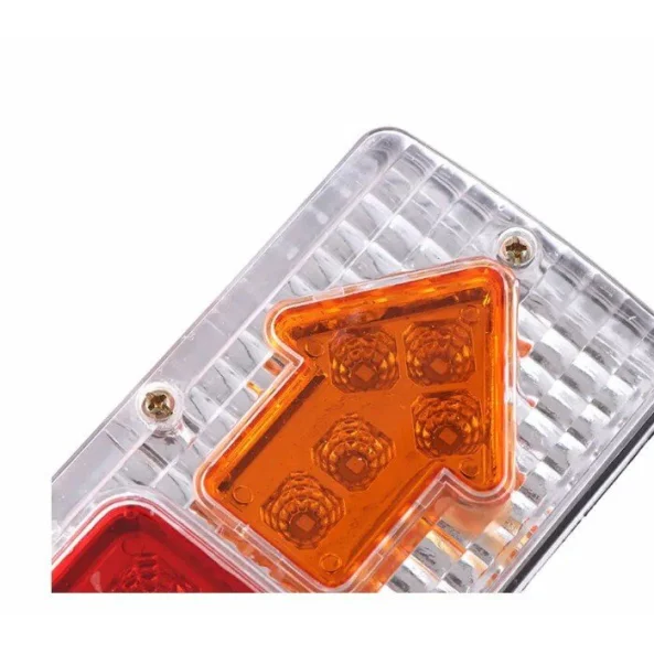 Luz de freno trasera P.TYP 40-OFF ROAD: 12V-24V luz blanca Resistente al agua
