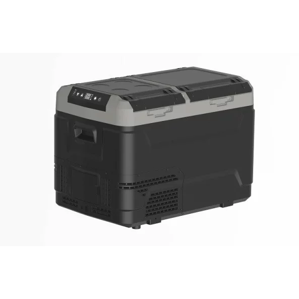 Автохладилник с компресор Smart Cooler, с Bluetooth, двойна зона на охлаждане, капацитет 60L, вградена батерия, включена еко такса.