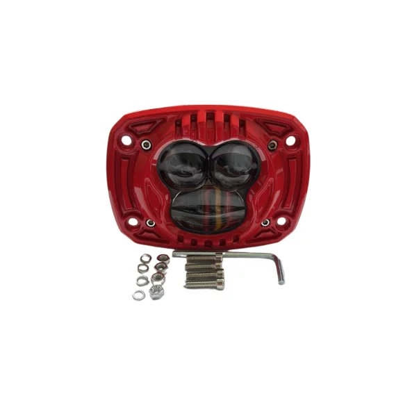 LED проектор P.TIP 42 червен-OFF ROAD: 4&amp;quot;/30W /12V-24V/ IP 67 Водоустойчив