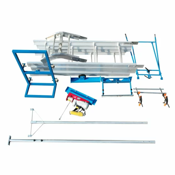 Elektricheski aluminiev asans-or, maksimalna visochina 19 m, s promenliv iegiel za povdigane na tovari i fotovoltaichni solarni paneli