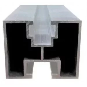 Riel de aluminio para sujeción de paneles solares fotovoltaicos 2,4 m