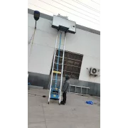 Elektricheski aluminiev asans-or, maksimalna visochina 18 m, s promenliv iegiel + transportna kolichka za fotovoltaichni paneli + tovarna transportna kolichka