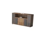 Bibliotecă modernă si elegantă cu spațiu de depozitare pentru birou directorial  ,calitate premium , dimensiuni 2000*400*1250