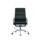 Ergonomikus irodai szek, allithato okologiai bor es aluminium keretben, szin: fekete, modern es elegans kivitel, premium minoseg, meretek 590*500*1060-1150