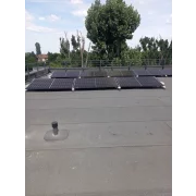 Komplett EAST-WEST 2X5 rendszer, előtétlemezek rögzítése 10 db fotovoltaikus napelem 10 és 15 fokos szögben