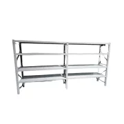 Estantería profesional blanca para almacenaje L3900x600xH2000, 1600 kg