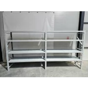 Estantería profesional blanca para almacenaje L3900x600xH2000, 1600 kg