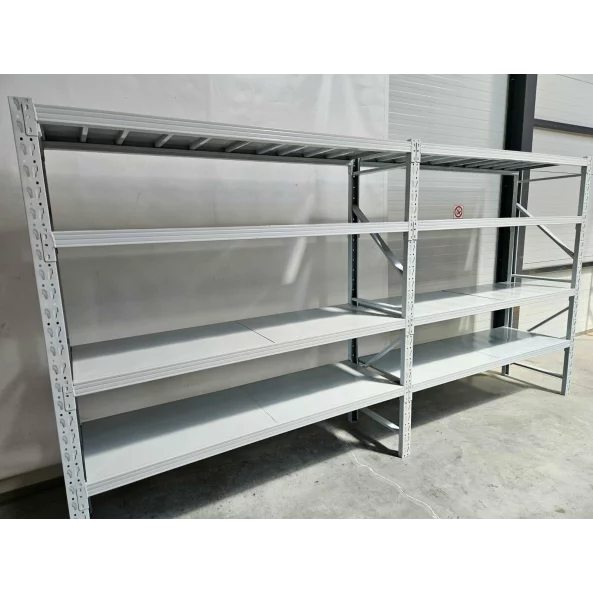 Estantería profesional blanca para almacenaje L3900x600xH2000, 1600 kg