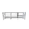 Бял професионален рафт за съхранение L5800x600xH2000, 2400 кг.