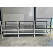 Бял професионален рафт за съхранение L5800x600xH2000, 2400 кг.