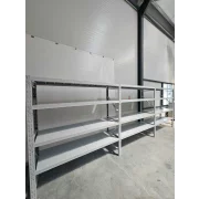 Бял професионален рафт за съхранение L5800x600xH2000, 2400 кг.