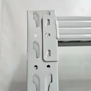 Бял професионален рафт за съхранение L5800x600xH2000, 2400 кг.