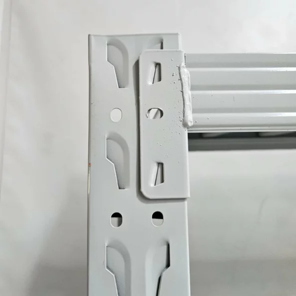 Бял професионален рафт за съхранение L5800x600xH2000, 2400 кг.