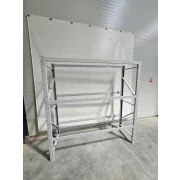 Професионален рафт за съхранение на гуми L2000x600xH2000, 600 кг