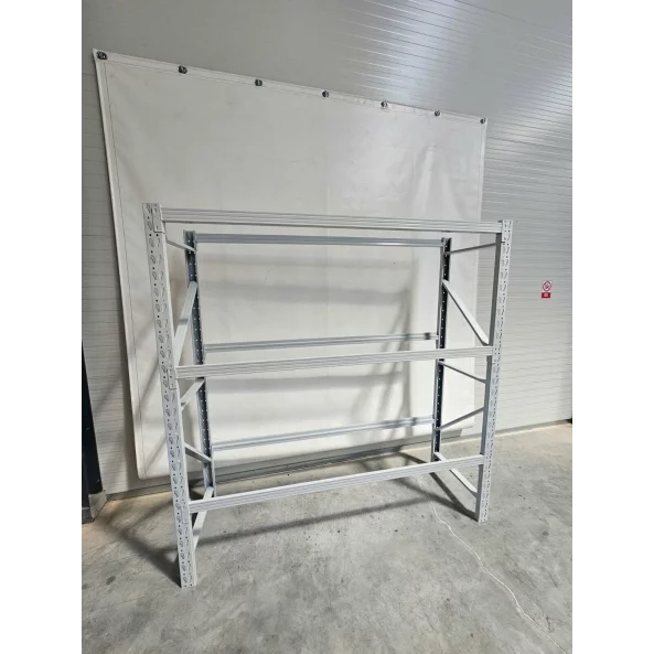 Професионален рафт за съхранение на гуми L2000x600xH2000, 600 кг