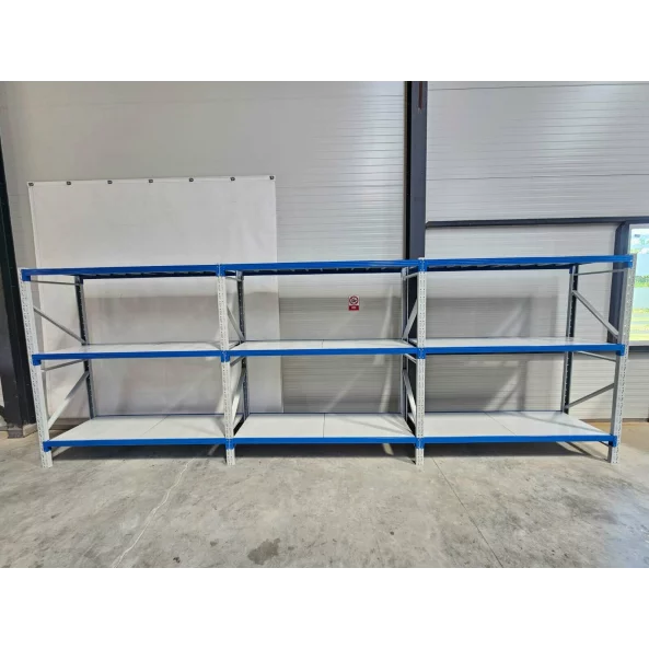 Професионален рафт за съхранение  L5800x600xH2000, 1800 кг.