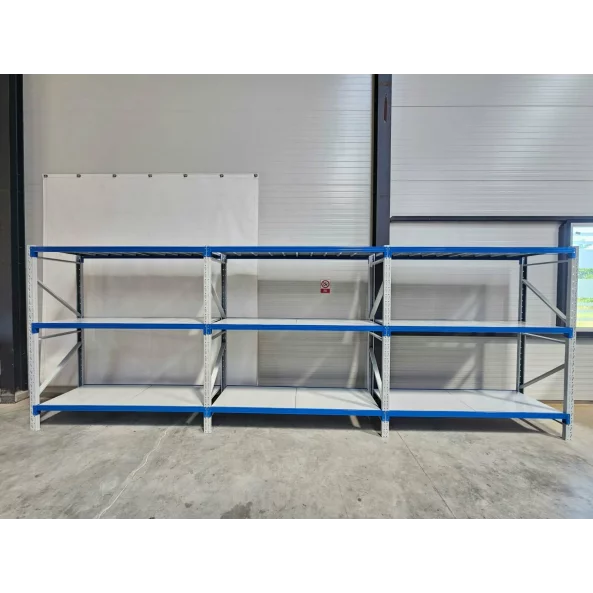 Професионален рафт за съхранение  L5800x600xH2000, 1800 кг.