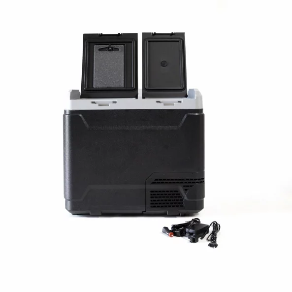 Автохладилник с компресор Smart Cooler, с Bluetooth, двойна зона на охлаждане, капацитет 60L, вградена батерия, включена еко такса.