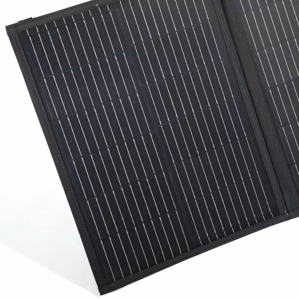 Panou solar portabil 100W, pliabil in 3 bucati, IP65 cu alimentare directă pentru frigidere auto, flexibil, pentru cabane, rulote, cort, camping