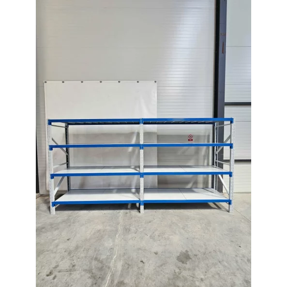 Raft profesional pentru depozitare L3900xl600xH2000, de 1600 kg