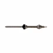 Surub fixare inox M10 X 200 mm cu cap hexagonal SW7 prevazut cu 3 piulite din inox