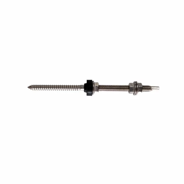 Surub fixare inox M10 X 250 mm cu cap hexagonal SW7 prevazut cu 3 piulite din inox