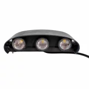 Черна външна LED лампа 6W студена светлина