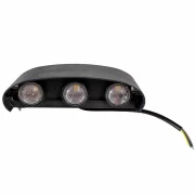 Черна външна LED лампа 6W студена светлина