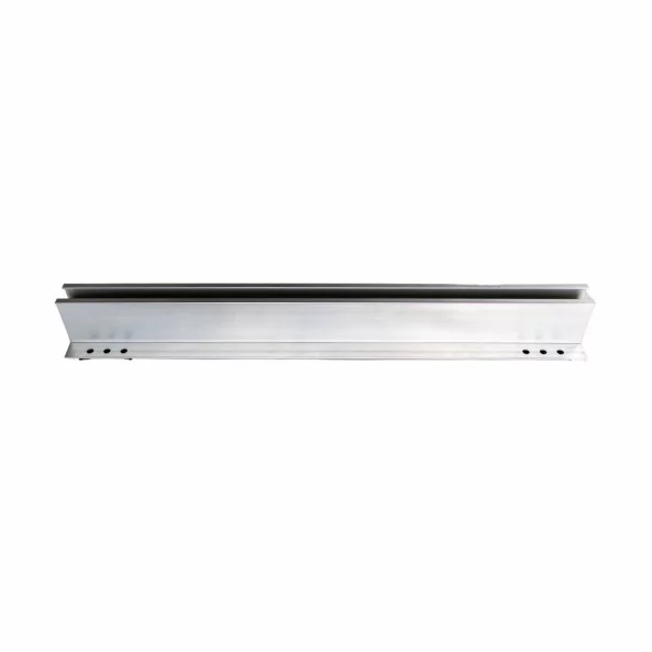 Minicarril 550 mm, altura 60 mm con tira protectora de goma y 4 tornillos autoperforantes 6,3*38