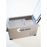 Autó hűtőcsomag kompresszoros Smart Cooler 35L, 12/24/220V, LCD kijelzővel és Bluetooth-tal, 220V-os transzformátorral, zöld díjjal + hőszigetelő védőhuzattal