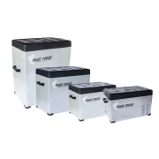 Комплект автохладилник с компресор Smart Cooler 75L, 12/24/220V, с LCD дисплей и Bluetooth, включен 220V трансформатор, включена зелена такса + термоизолационен защитен калъф