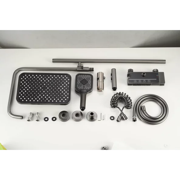 Set duș multifuncțional cu termostat integrat si afișaj de tip electronic