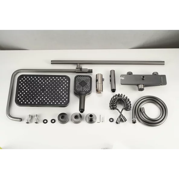 Set de duș multifuncțional cu termostat si afișaj electronic