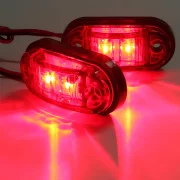 Червени маркиращи светлини P.TIP57ROSU-OFF ROAD: 12V-24V / IP67 Водоустойчиви