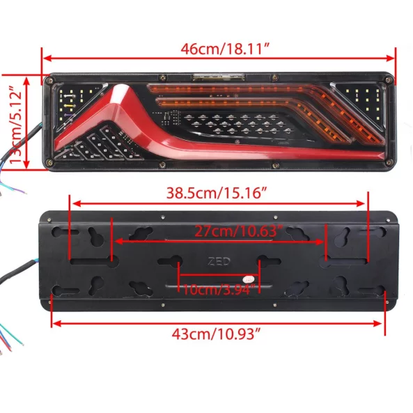 Стоп  светлина P.TIP65-OFF ROAD: 12V-24V, IP 67 водоустойчива