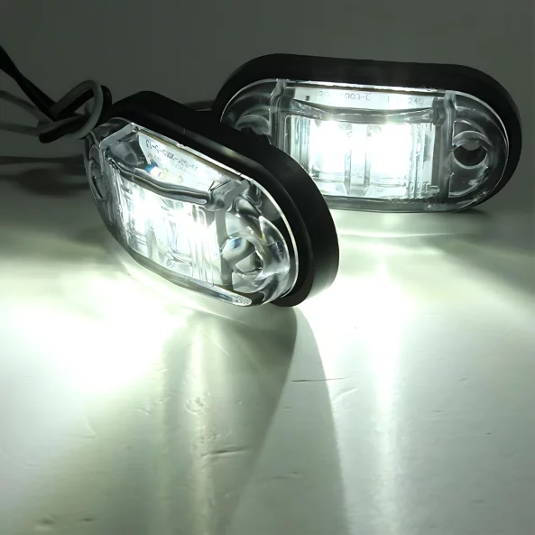 Бели маркиращи светлини P.TIP57ALB-OFF ROAD: 12V-24V / IP67 Водоустойчиви